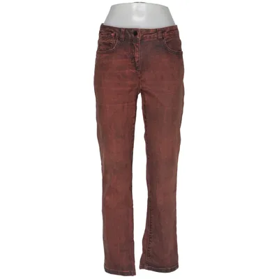 Jean (Marron, Multicolore) de Crisca Coton, Élasthane, Polyester