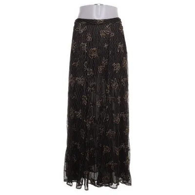 Långkjol (Svart, Guldfärgad) från Zara Knit