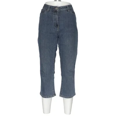 Three-quarter pants (Blue) from Cappuccini Cotton, Elastane, Polyester