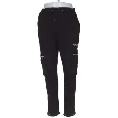 Cargo broek (Zwart) van Night Addict Katoen, Elastaan