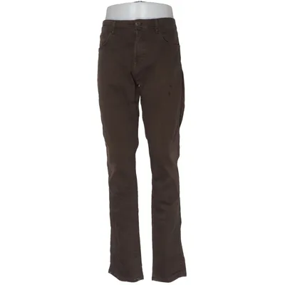 Chinos (Brown) from Massimo Dutti Cotton, Elastane