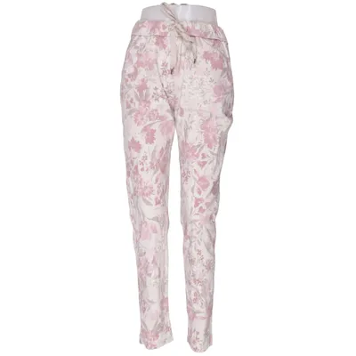 Pants (Pink, Beige) from Mix By Elastane, Polyamide, Viscose