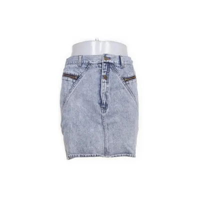 Denim skirt (Blue, White) from Galaxy Cotton