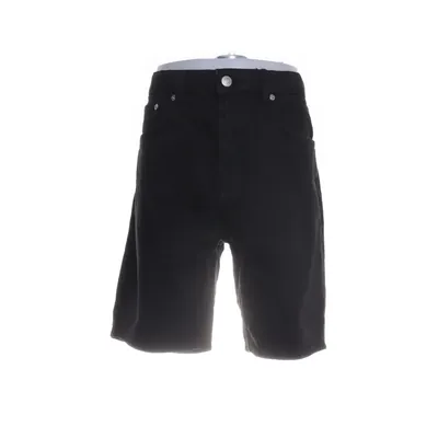 Denim shorts (Zwart) van Zara Katoen, Elastaan