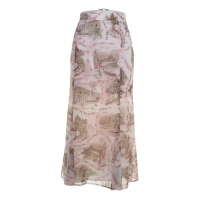 Rok (Roze, Meerkleurig) van Marcona Polyester, Viscose