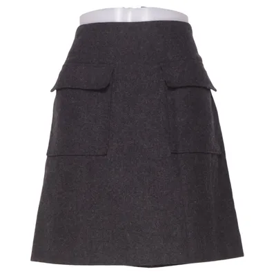 Jupe (Gris) de Frk. Polyester, Viscose, Laine