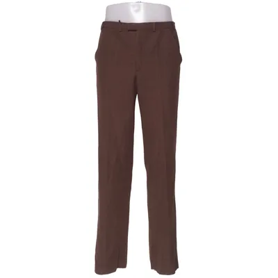 Pantalon de costume (Marron) de Terylene Élasthane, Polyester, Laine