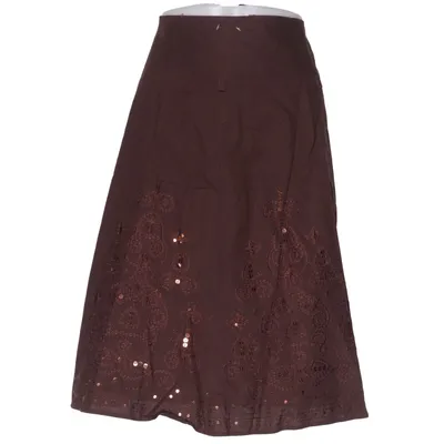 Jupe (Marron) de Majora Coton, Lin, Polyester