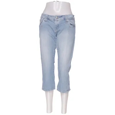 Pantacourt (Bleu) de Ichi Jeans Coton, Élasthane