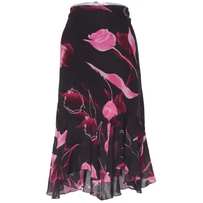 Kjol (Svart, Rosa) Viskos