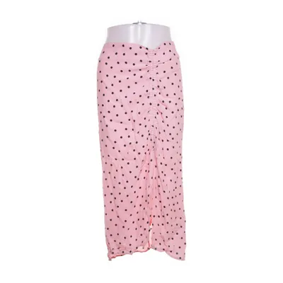 Maxi skirt (Pink) from Stradivarius Polyester, Viscose