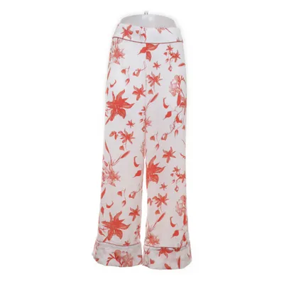 Palazzobyxor (Vit, Röd) från Ella M Lindex Polyester