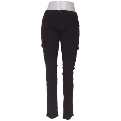 Pantalon cargo (Noir) de Place du Jour Coton, Élasthane