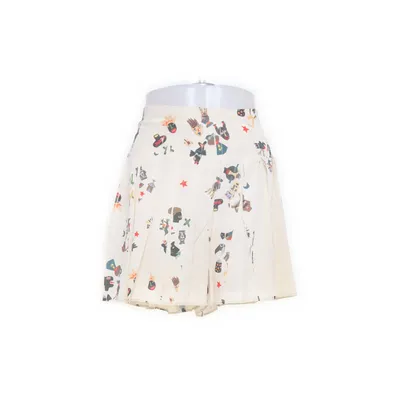 Skirt (White, Multicolored) from Cotélac Polyester