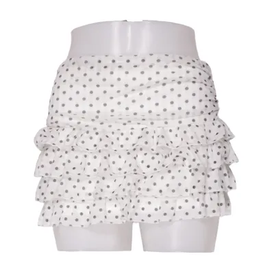 Jupe (Blanc, Noir) de Shein Élasthane, Polyester