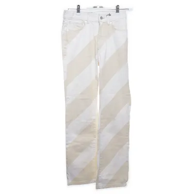 Jeans (Beige, Hvid) fra H&M Studio Bomuld