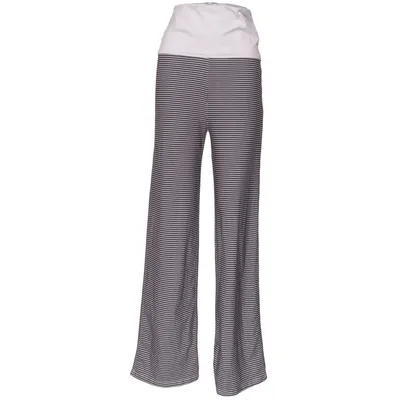 Pantalon patte d'éléphant (Noir, Blanc)