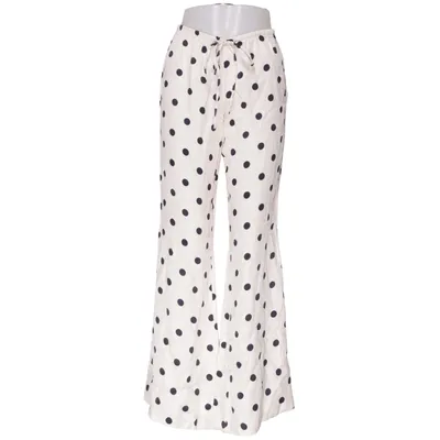 Palazzo broek (Beige, Zwart) van Zara Viscose
