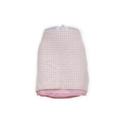 Skirt (White, Pink) from Banana Republic Acetate, Cotton, Nylon, Wool