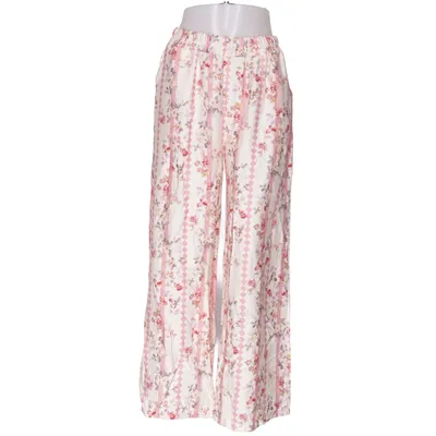 Pantalon patte d'éléphant (Blanc, Rose, Multicolore) de Marta Viscose