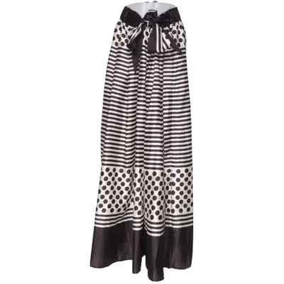 Palazzobyxor (Svart, Vit) från Gracia Polyester