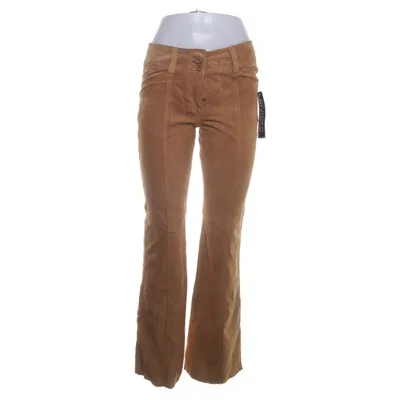 Leren broek (Bruin) van Divided by H&M Polyester, Leer