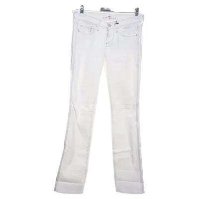 Jeans (Vit) från 7 for All Mankind Polyuretan