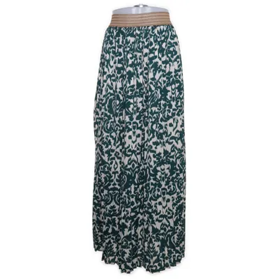 Långkjol (Grön, Flerfärgad) från Miss Sara Polyester