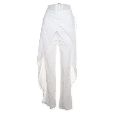 Wrap pants (White) from Made in italy Cotton, Elastane