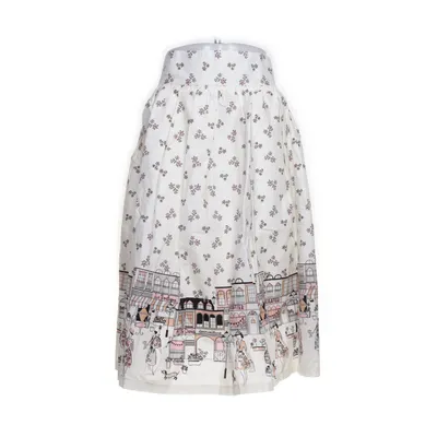 Rok (Wit, Roze) van Lindy Bop Katoen, Viscose