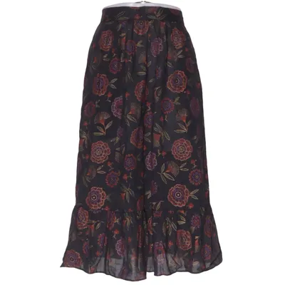 Maxi rok (Zwart, Meerkleurig) van Pat Too Pat Katoen, Polyester