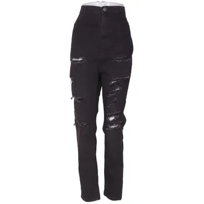 Jean (Noir) de Boohoo Coton, Élasthane, Polyester