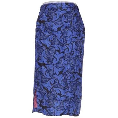 Jupe (Bleu, Noir, Multicolore) Soie