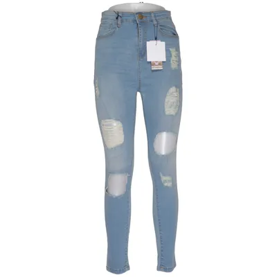 Spijkerbroek (Blauw) van Boohoo Petite Katoen, Elastaan
