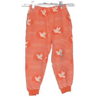 Sweatpants (Orange, White) from Mixed Grill Cotton, Elastane