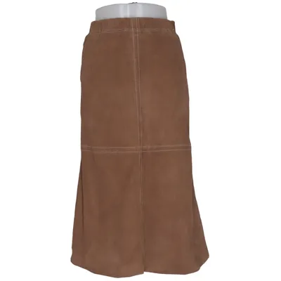 Jupe en cuir (Roux) de Munthe Élasthane, Cuir, Polyester