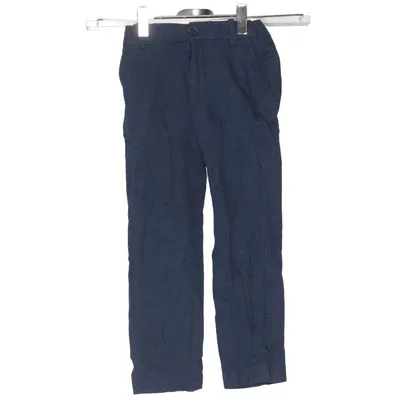 Pantalon de costume (Bleu) de H&M Coton, Lin, Polyester