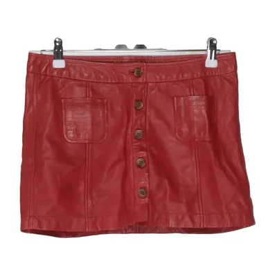 Leather skirt (Red) from Bengh Per Principesse Cotton, Leather