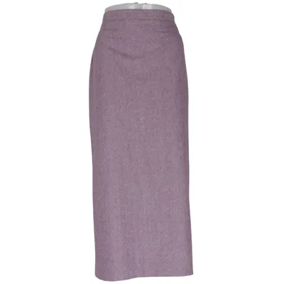 Kjol (Lila) från Laura Lebek Elastan, Polyester, Ull