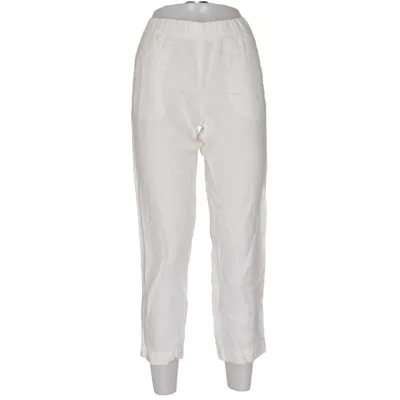 Broek (Wit) van Mango Basics Katoen, Linnen, Polyester