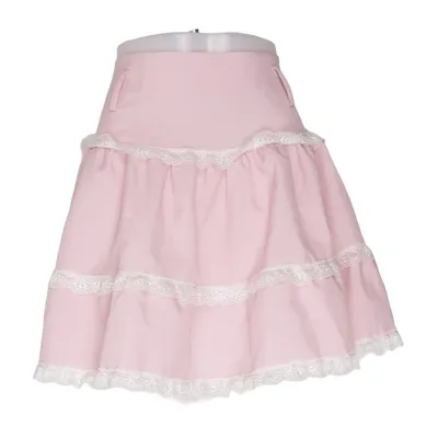 Skirt (Pink) from Romwe Cotton, Polyester