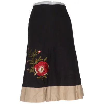 Skirt (Black, Beige) from Nine West Cotton, Linen
