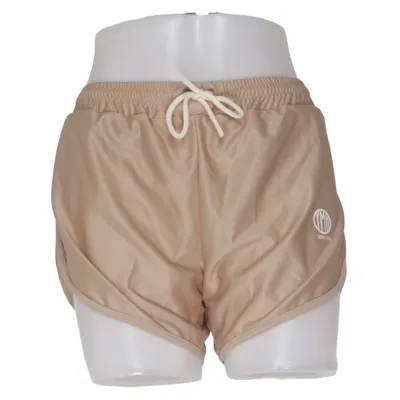 Sports shorts (Beige) from YMR Track Club Elastane, Polyester