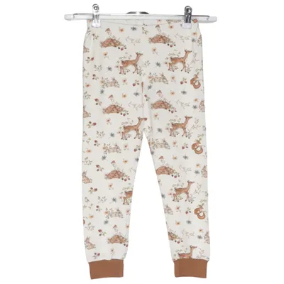 Pajama pants (White, Brown, Multicolored) from La Luna Cotton, Elastane