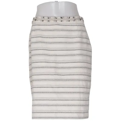 Skirt (White, Gray) from Weekend MaxMara Acrylic, Cotton, Elastane, Polyamide, Polyester