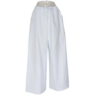 Palazzo pants (Blue, White) from Blakely Cotton, Polyester
