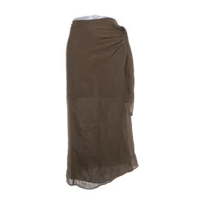Wikkelrok (Groen) van Massimo Dutti Linnen, Polyamide