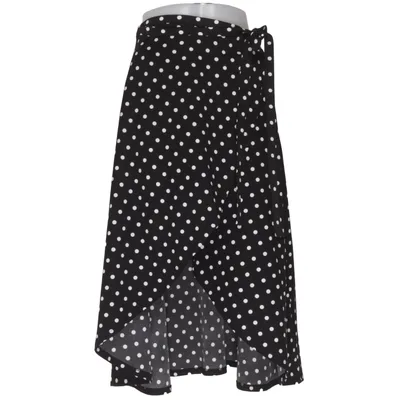 Wrap skirt (Black, White) from Inside Polyester