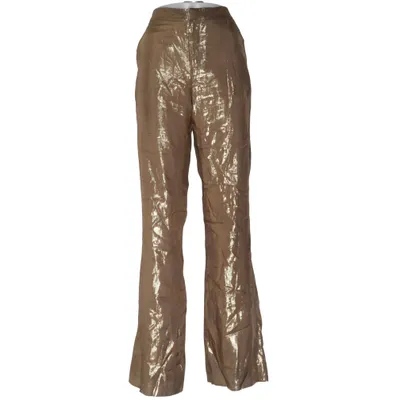 Palazzobyxor (Guldfärgad) från Derek Lam 10 Crosby Metallfiber, Polyester, Viskos