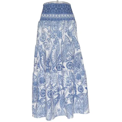 Maxi rok (Blauw, Wit) van Shein Elastaan, Polyester